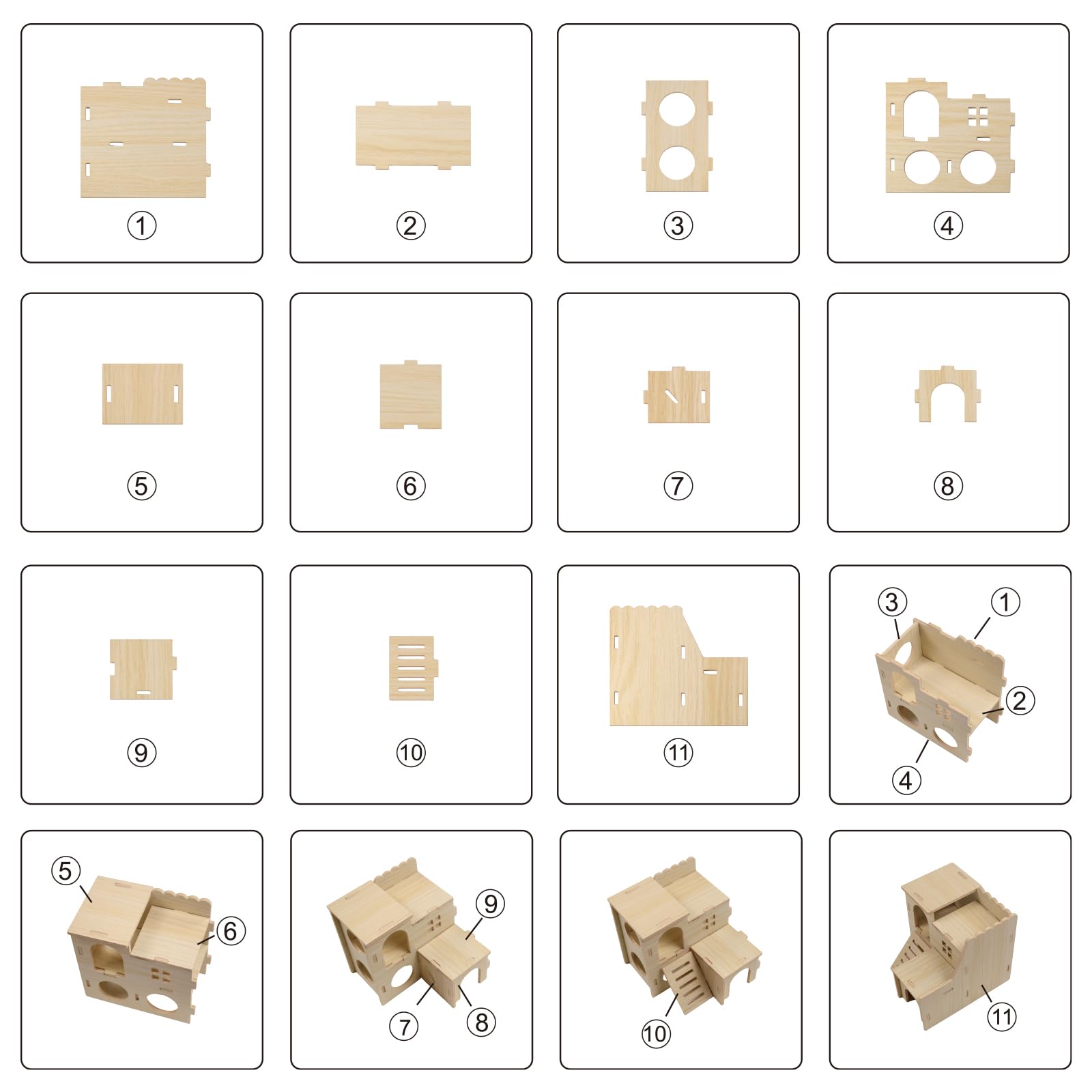 Cyirexylcc juego-escalada-hamster: estructura para trepar y ejercitarse.