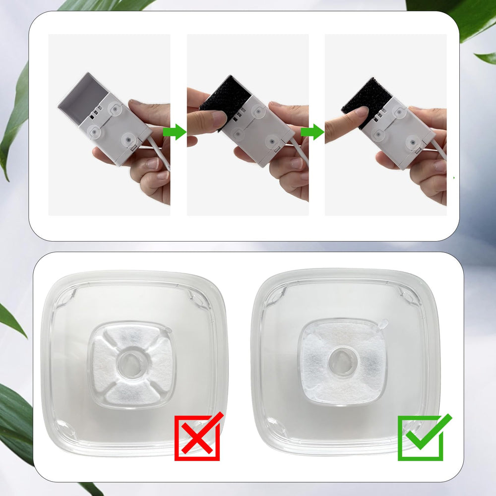 Cylomert filtro para fuente, cambio fácil cada 2–4 semanas.
