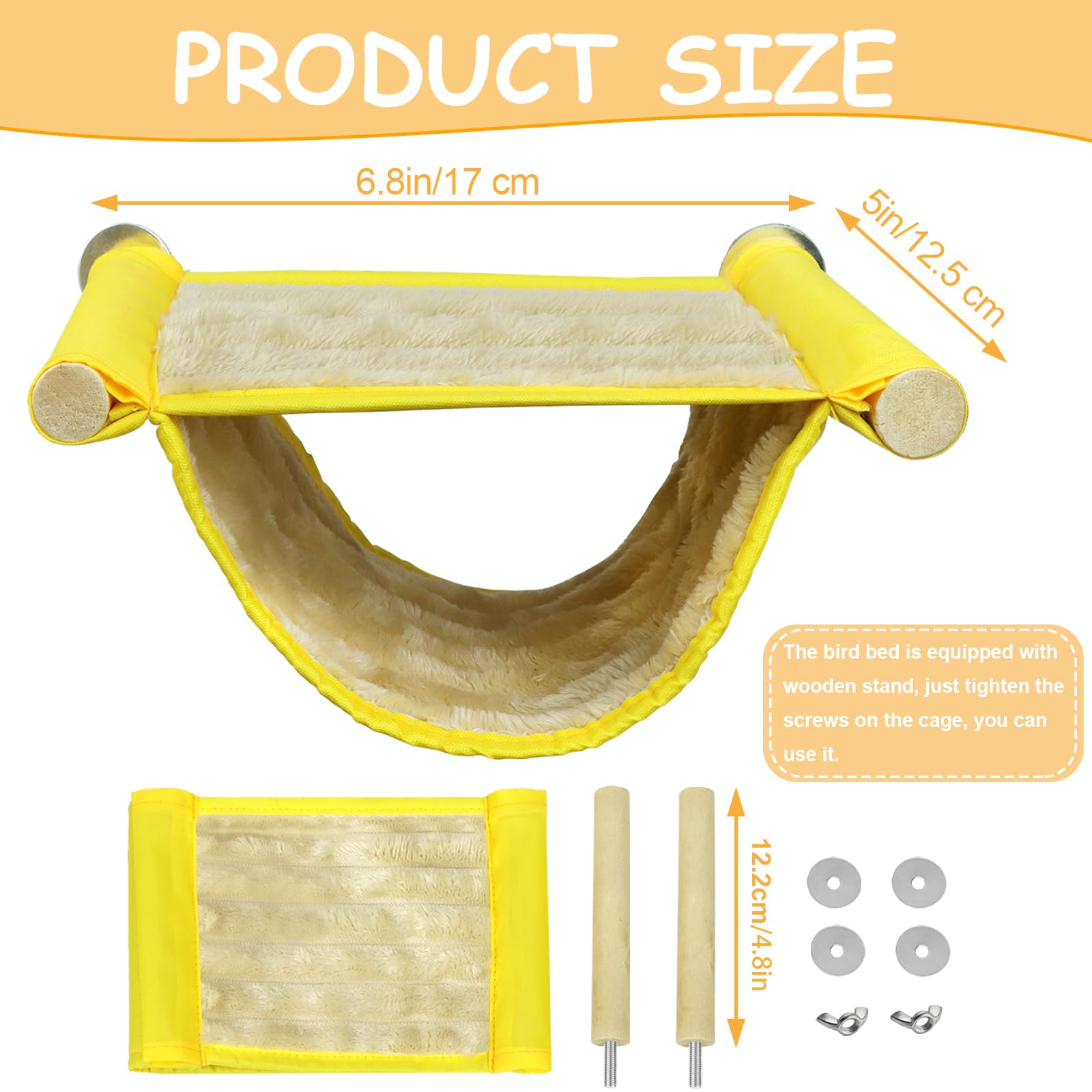 Hamaca de jaula CZWESTC de doble capa para juegos y descanso