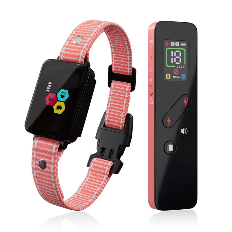 Dali Energy Cat collar-entrenamiento rosa para entrenamiento remoto del gato