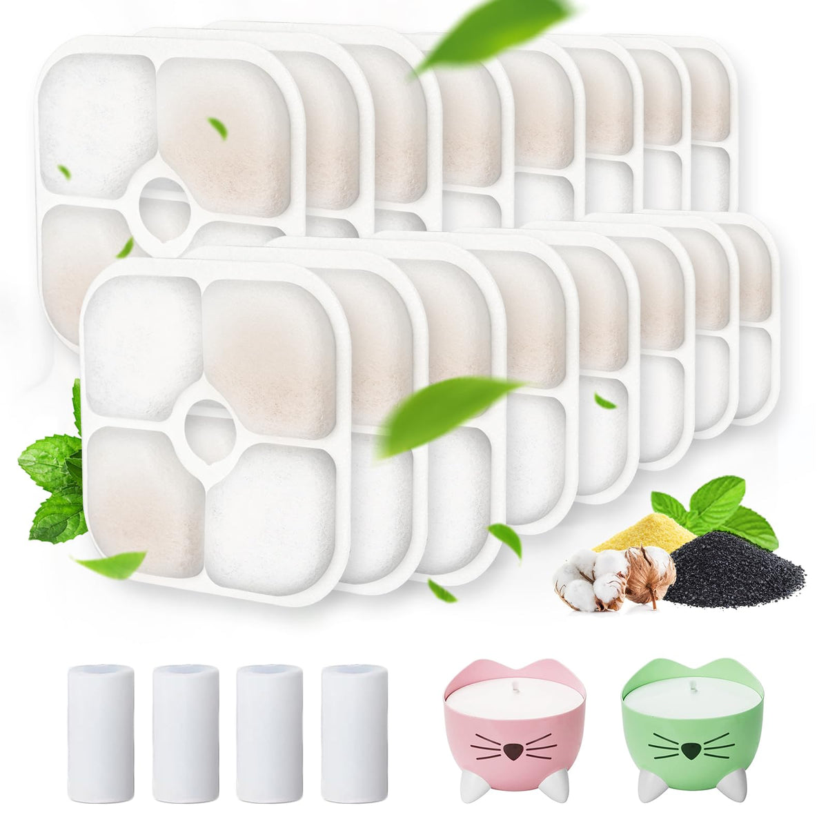 Daoxuan filtro fuente para gatos PIXI, listado de repuestos para agua limpia