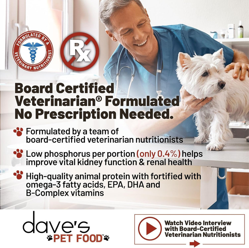 Dave's Pet Food: dieta baja en fósforo para función renal óptima