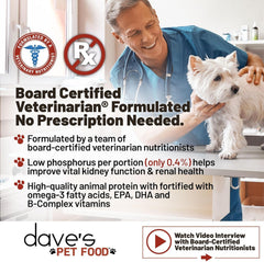 Dave's Pet Food: dieta baja en fósforo para función renal óptima