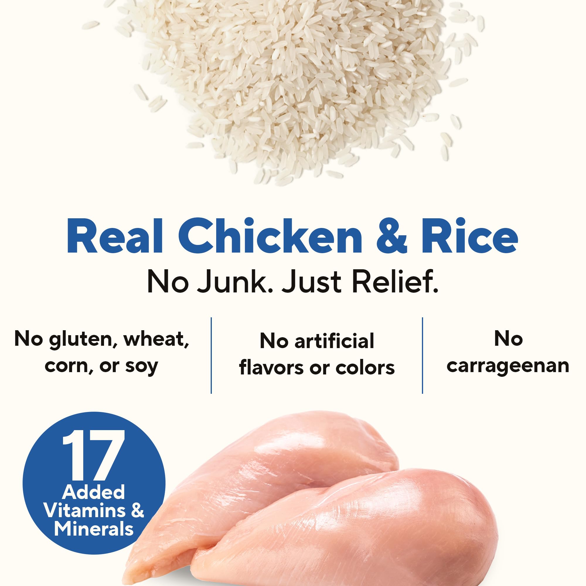 Dave's Pet Food – fórmula de ingredientes limitados con pollo y arroz, ideal para estómagos sensibles.