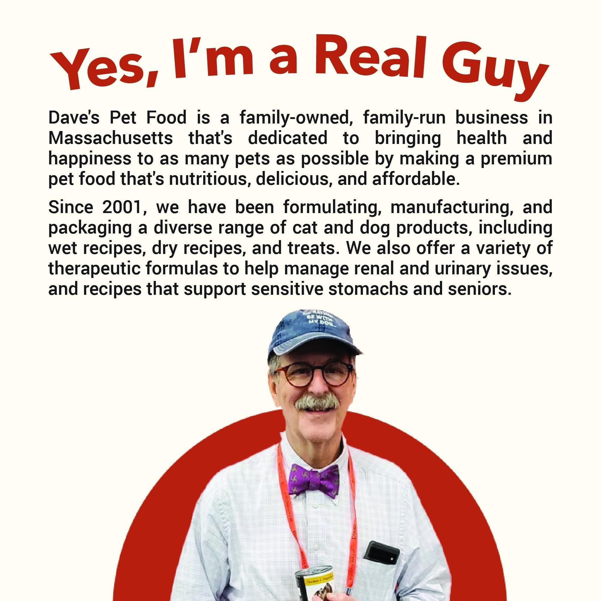 Dave's Pet Food etiqueta nutricional clara para decisiones informadas