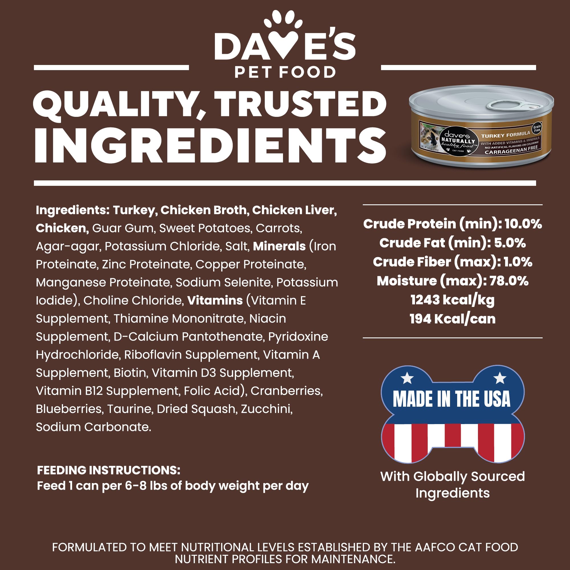 Dave's Pet Food Pate, paquete de 24 latas, conveniencia para varias comidas.