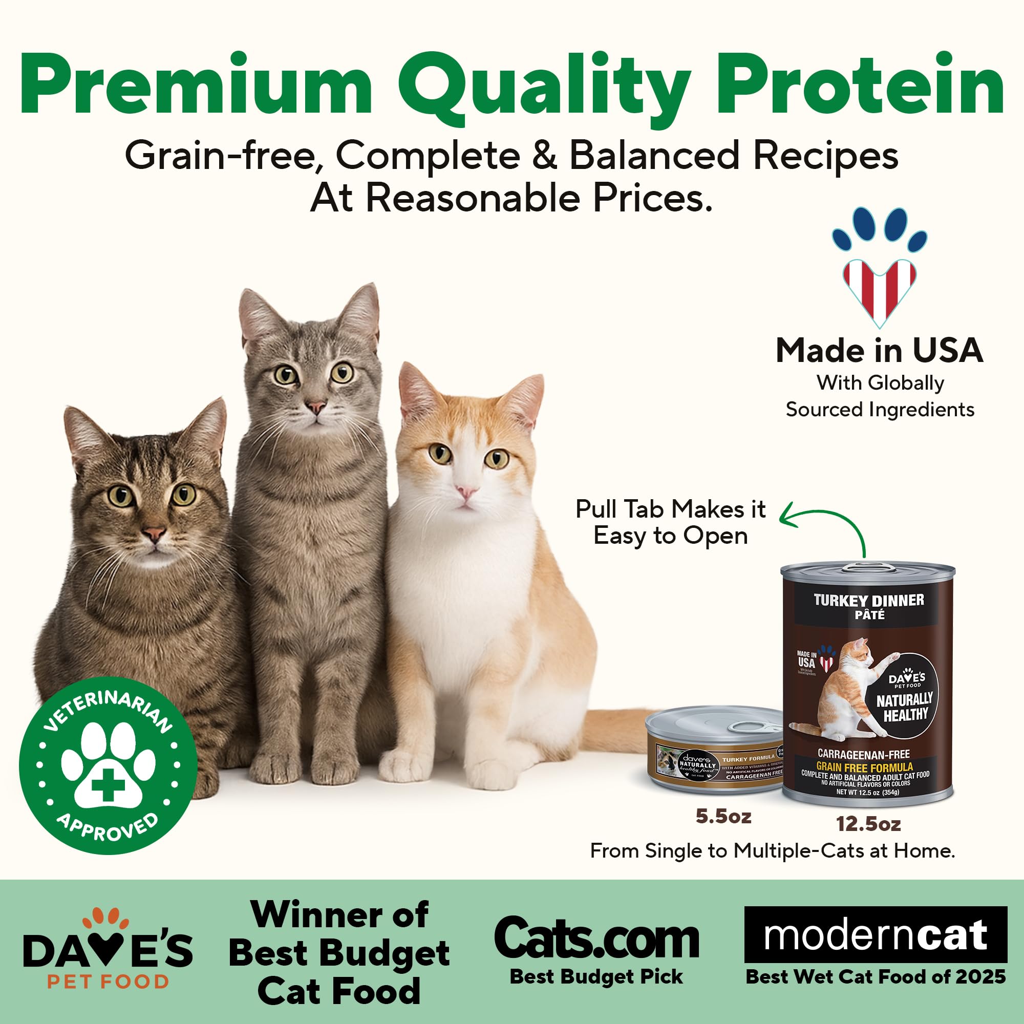 Dave's Pet Food Pate, textura cremosa, ideal para estimular el apetito natural.