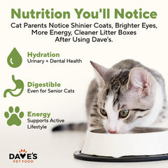 Dave's Pet Food: sin carragenina ni aditivos artificiales para una dieta simple.