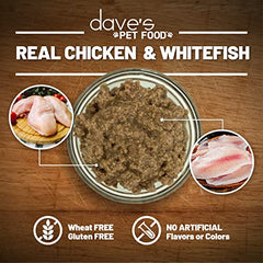 Dave's Pet Food: sin sabores artificiales ni colorantes para gusto natural.