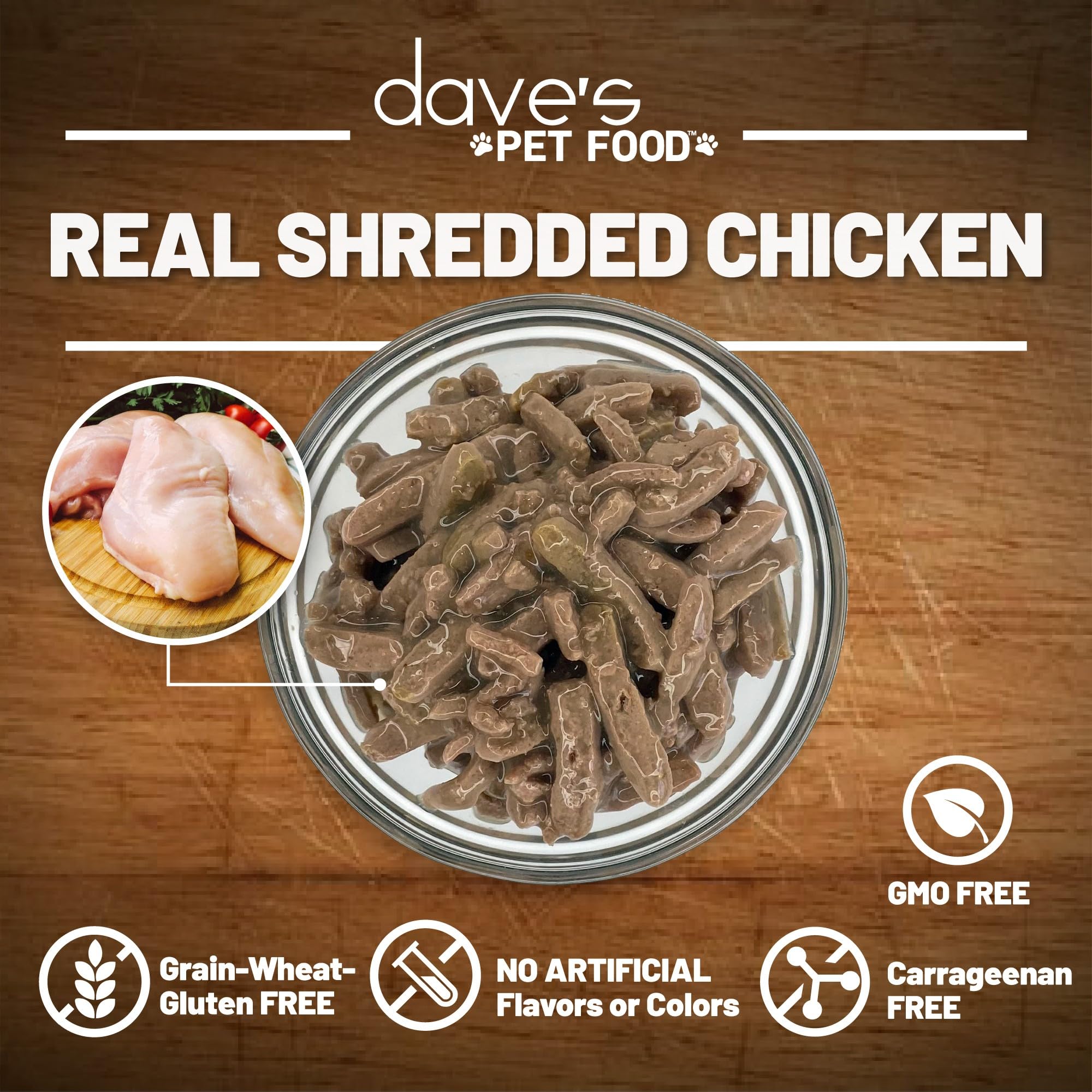 Dave's Pet Food: Fórmula sin granos, adecuada para gatos sensibles.
