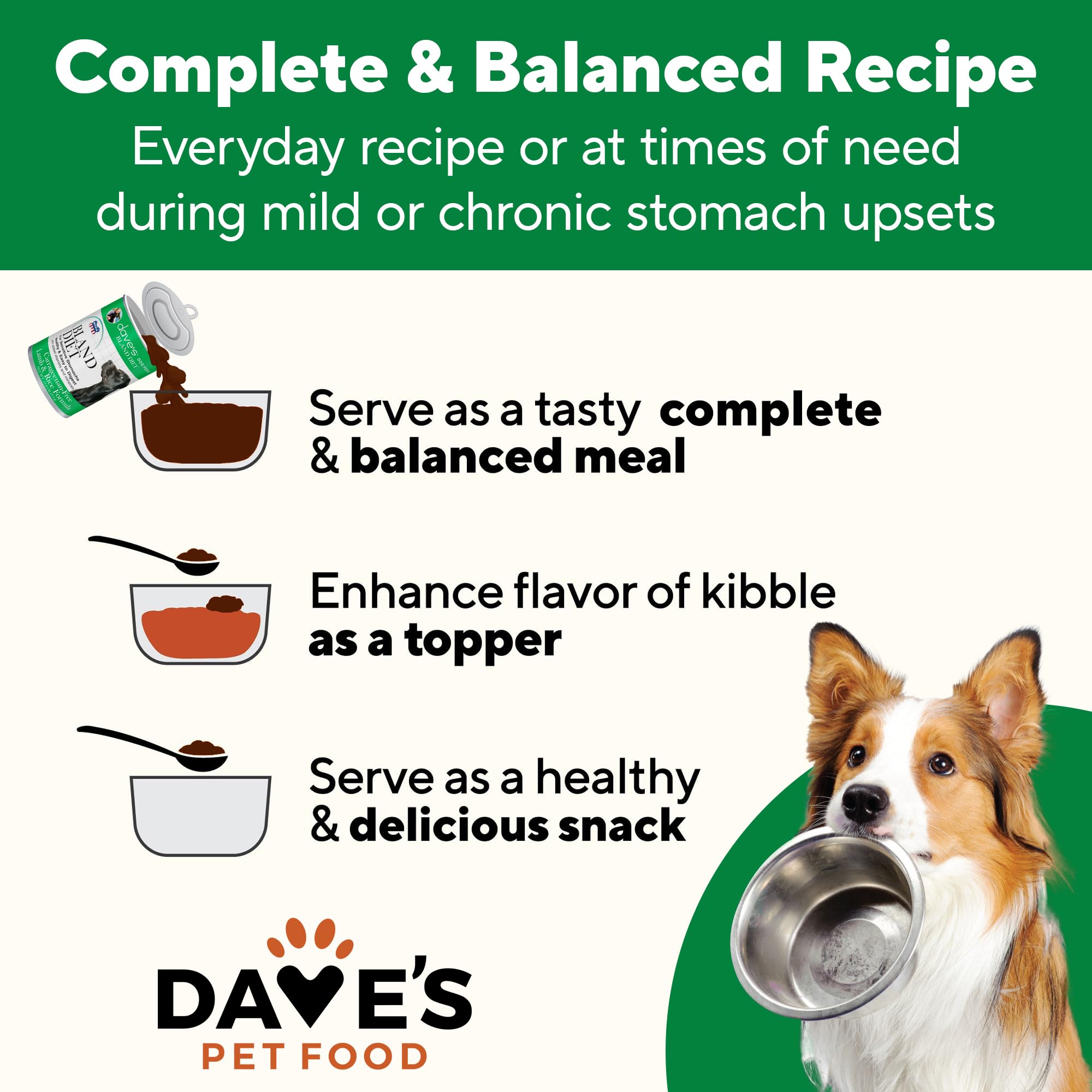 Dave's Pet Food, uso diario y transición entre menús.