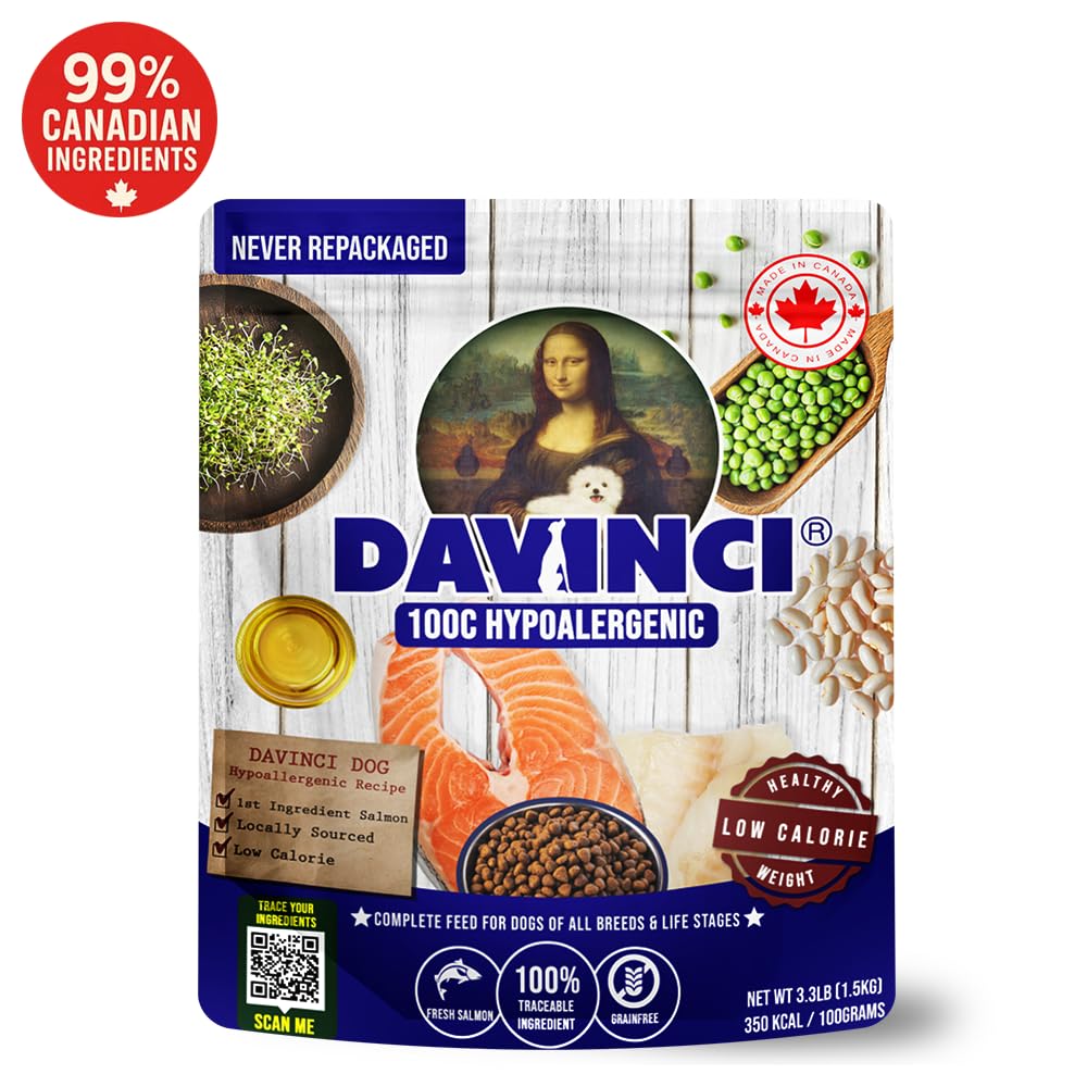 Davinci Dog Ingredientes Locales Ontario, calidad local.
