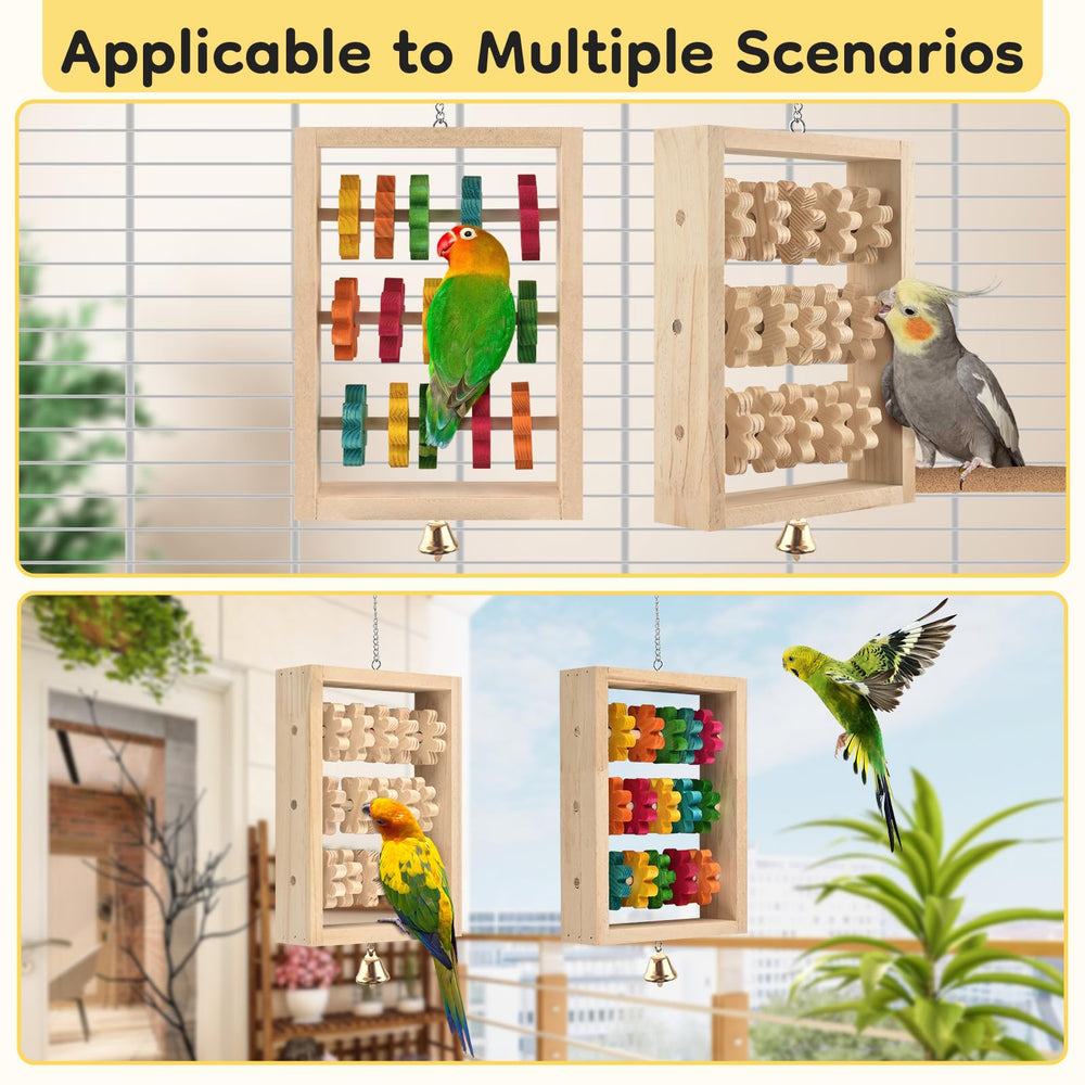 DBNESS juguete de estimulación mental para loros, diseño único para explorar.