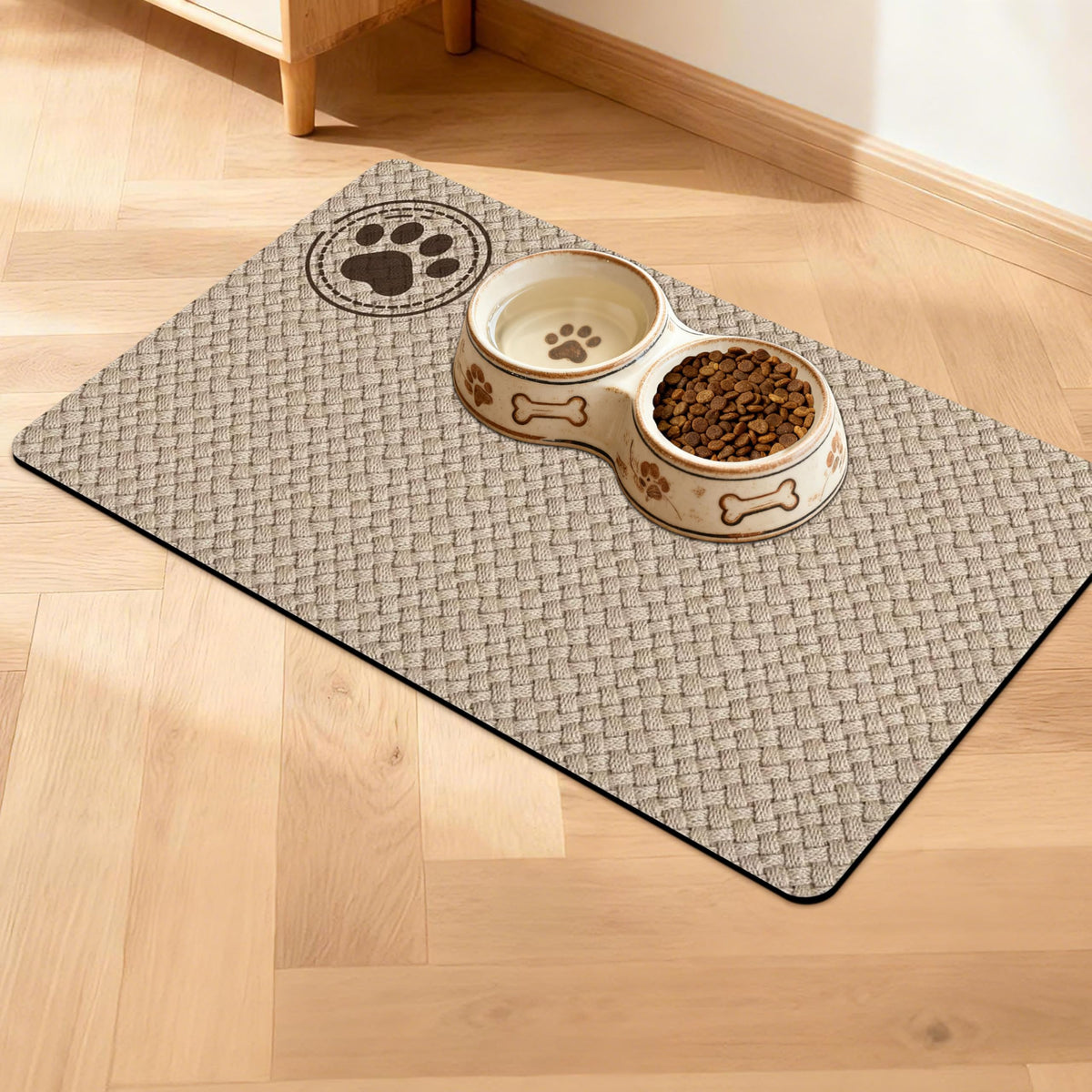 DDPODNQAK almohadilla de alimentación para perro con base antideslizante