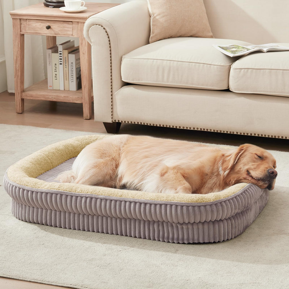 DEBANG HOME cama ortopédica con espuma en patrón huevo para mayor comodidad.