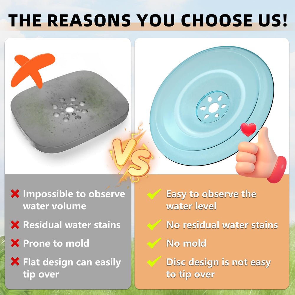 Bebedero Decflow para perros con diseño transparente para ver el nivel de agua.