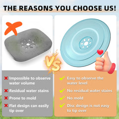 Bebedero Decflow para perros con diseño transparente para ver el nivel de agua.