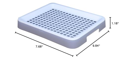 DEFKIYT bandeja conejo-potty limpieza-facil diseño desmontable para higiene sencilla.