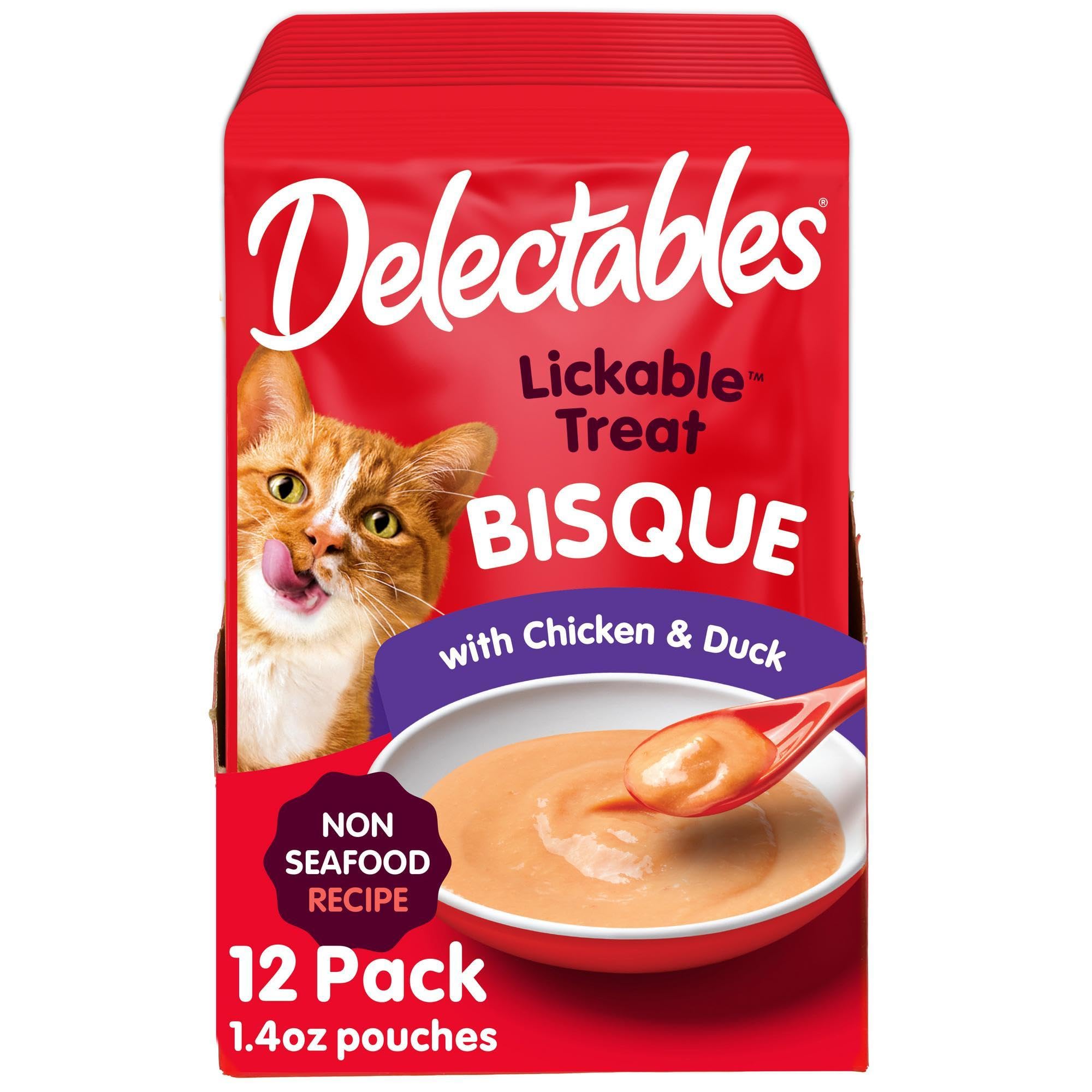 Delectables Bisque: textura cremosa para premiar al gato en casa.