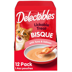 Emballage Delectables Bisque Thon-Saumon 14oz, pratique à ranger.
