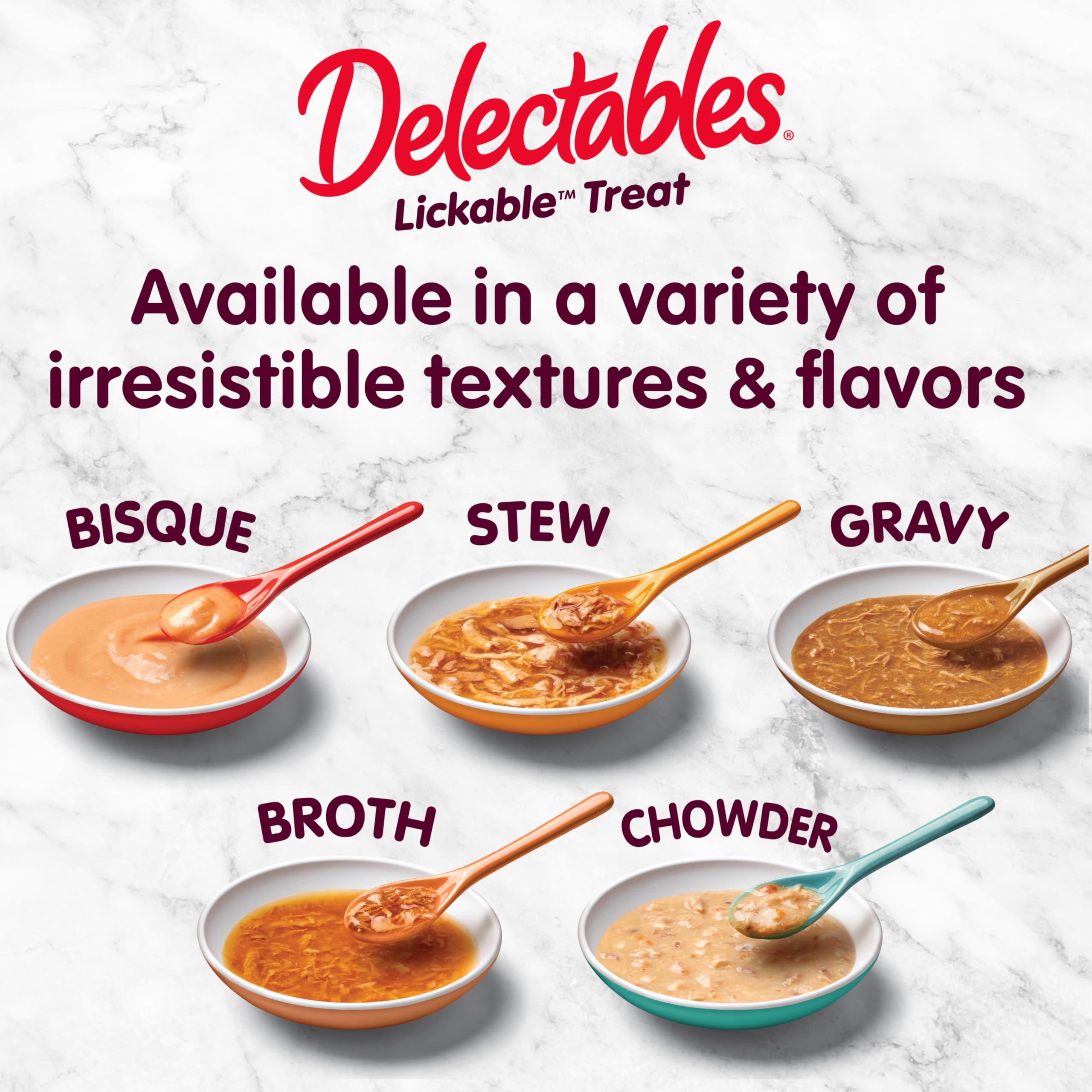 Delectables bouillons savoureux, sachet topper-nourrissant: stimule l'appétit sans effort