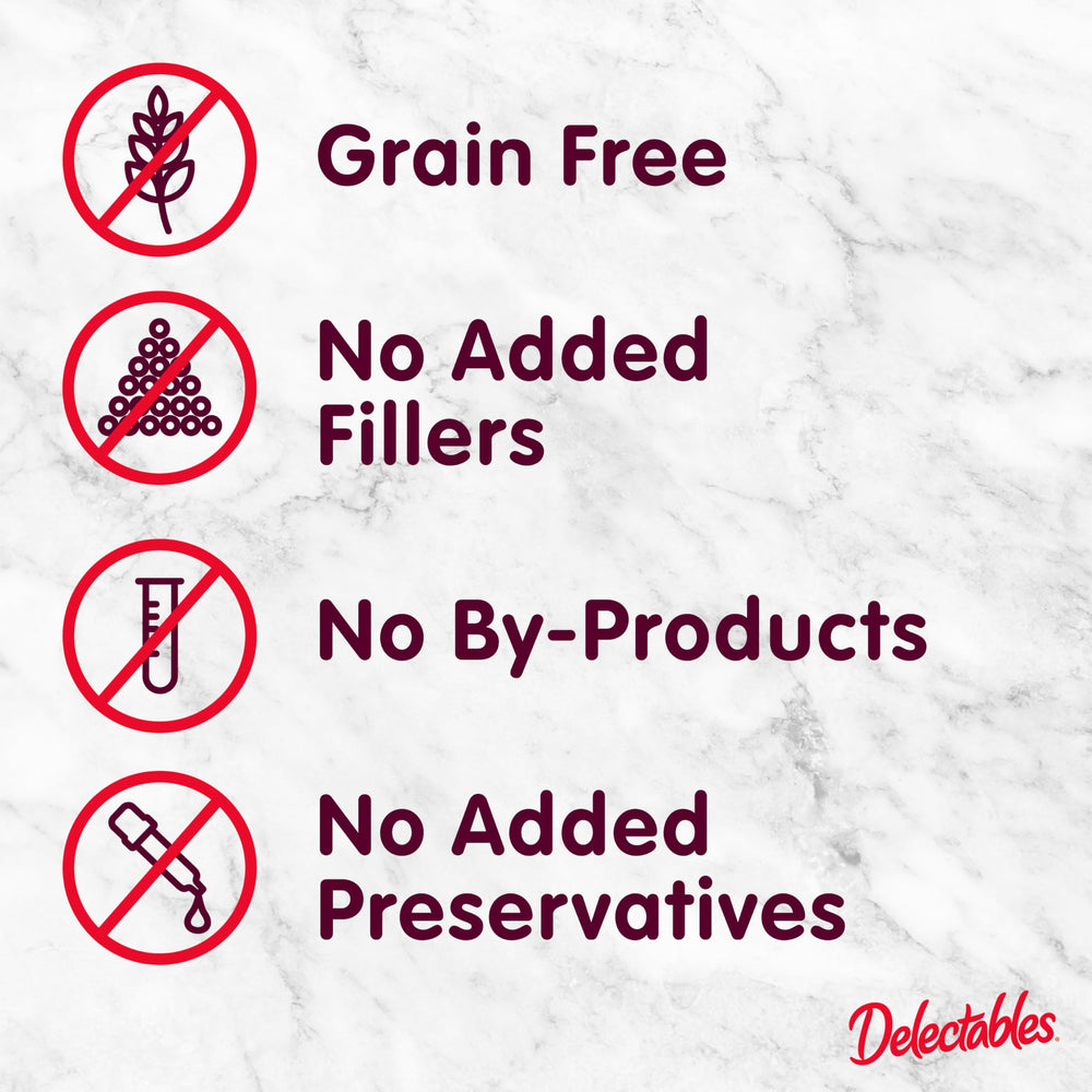 Delectables pack of 12 lickable treats ready for snacking or toppers