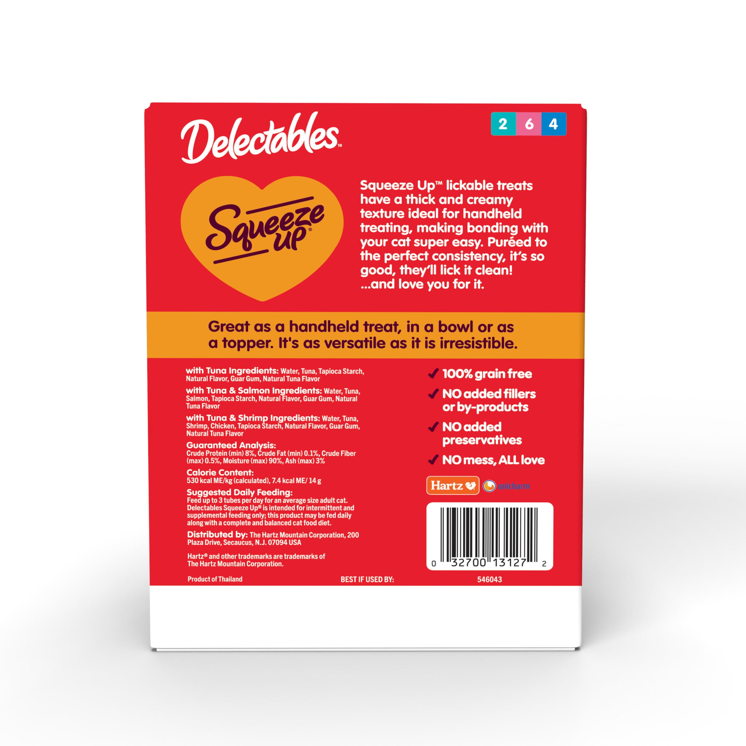 Aporte de humedad con Delectables Squeeze Up para hidratación diaria.