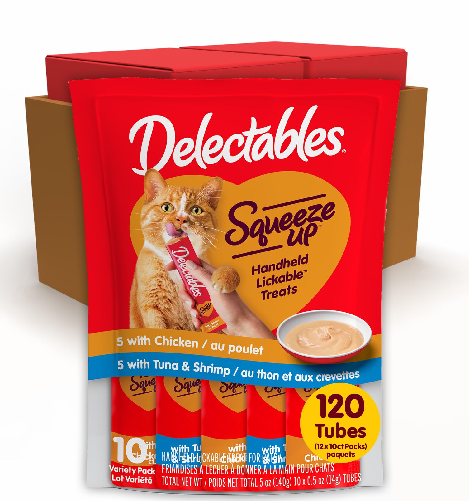 Paquete Delectables Squeeze Up de 120 tubos para uso diario