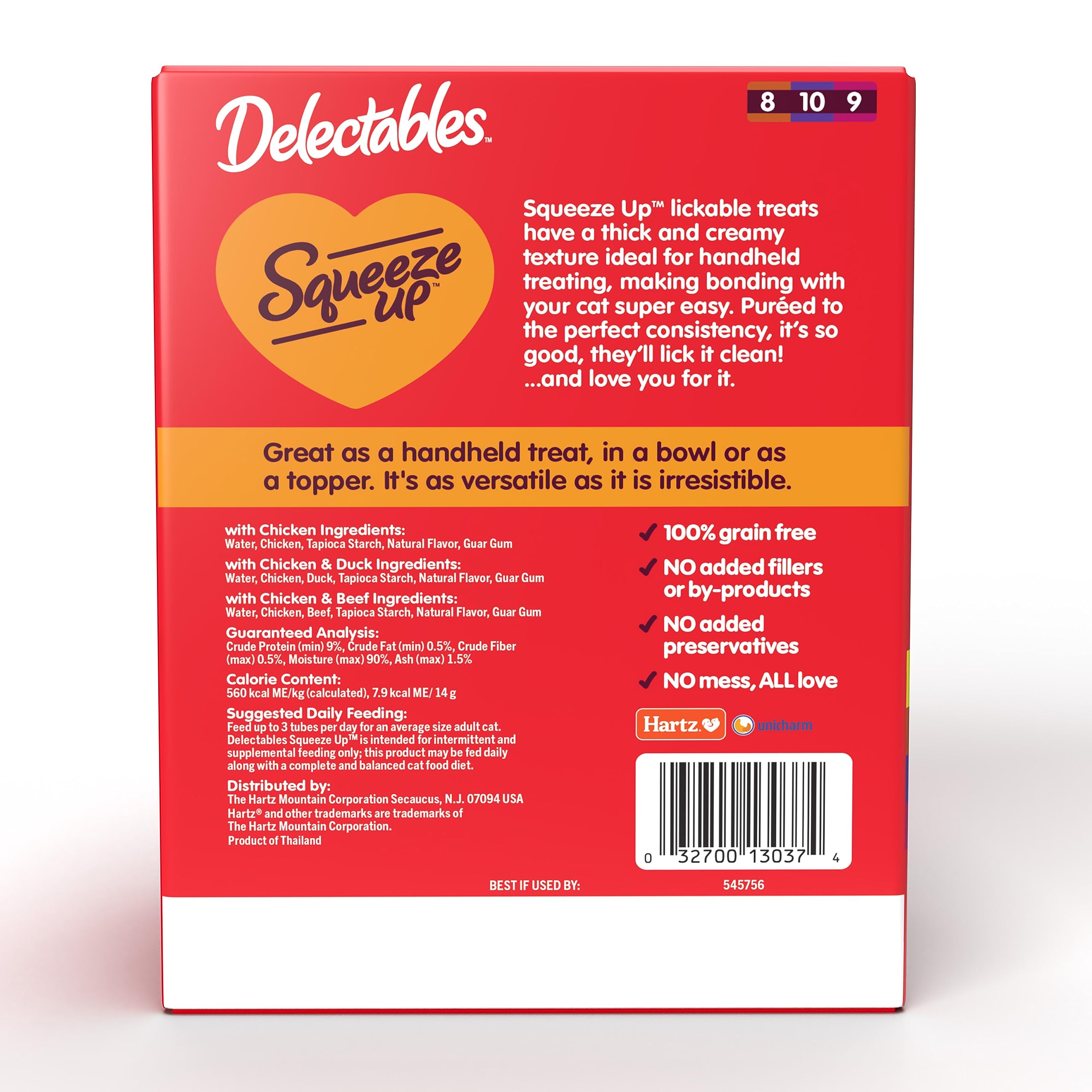 Delectables Squeeze Up: ingredientes de alta calidad para gatos con gusto exigente