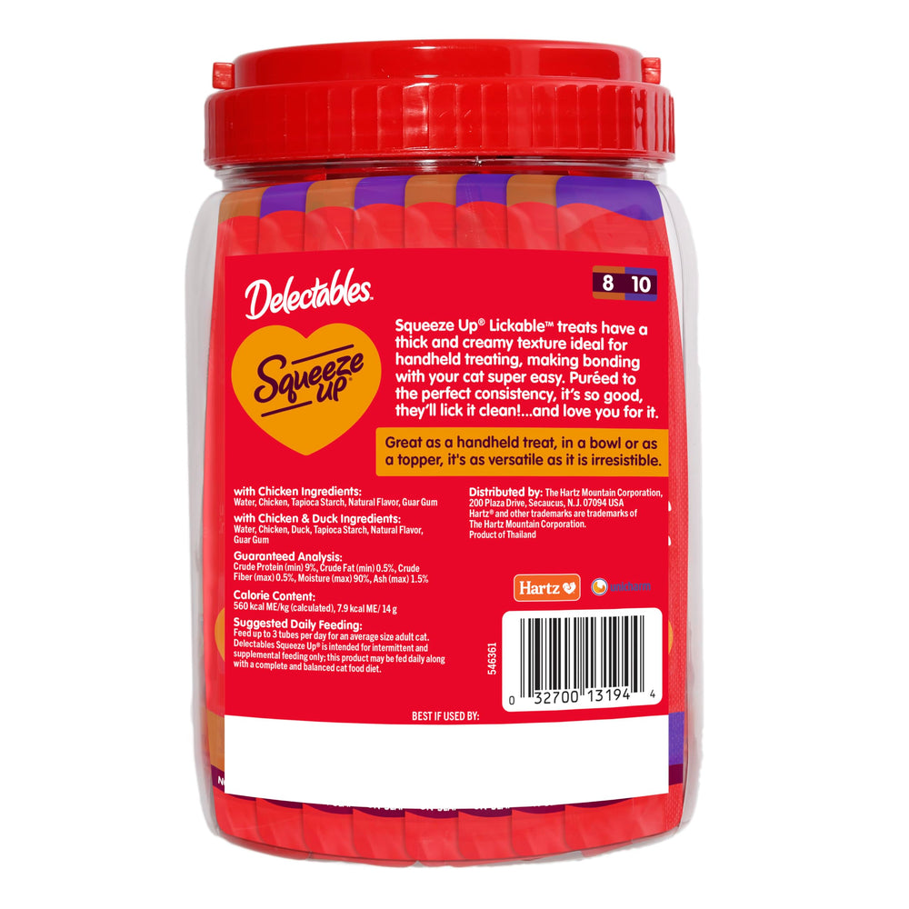 Uso interactivo en la práctica Delectables Squeeze Up en tubo.