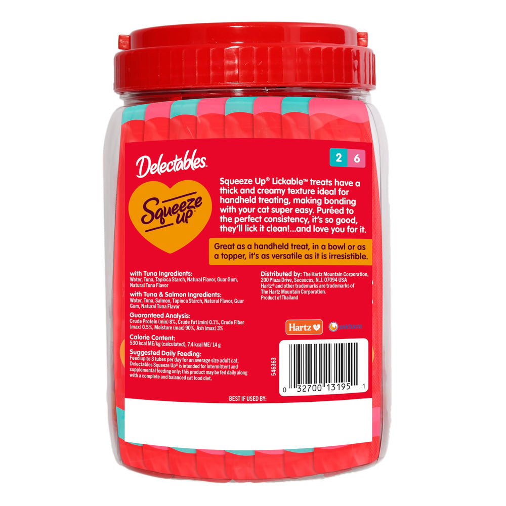 Uso interactivo Delectables Squeeze Up para bonding con tu gato.