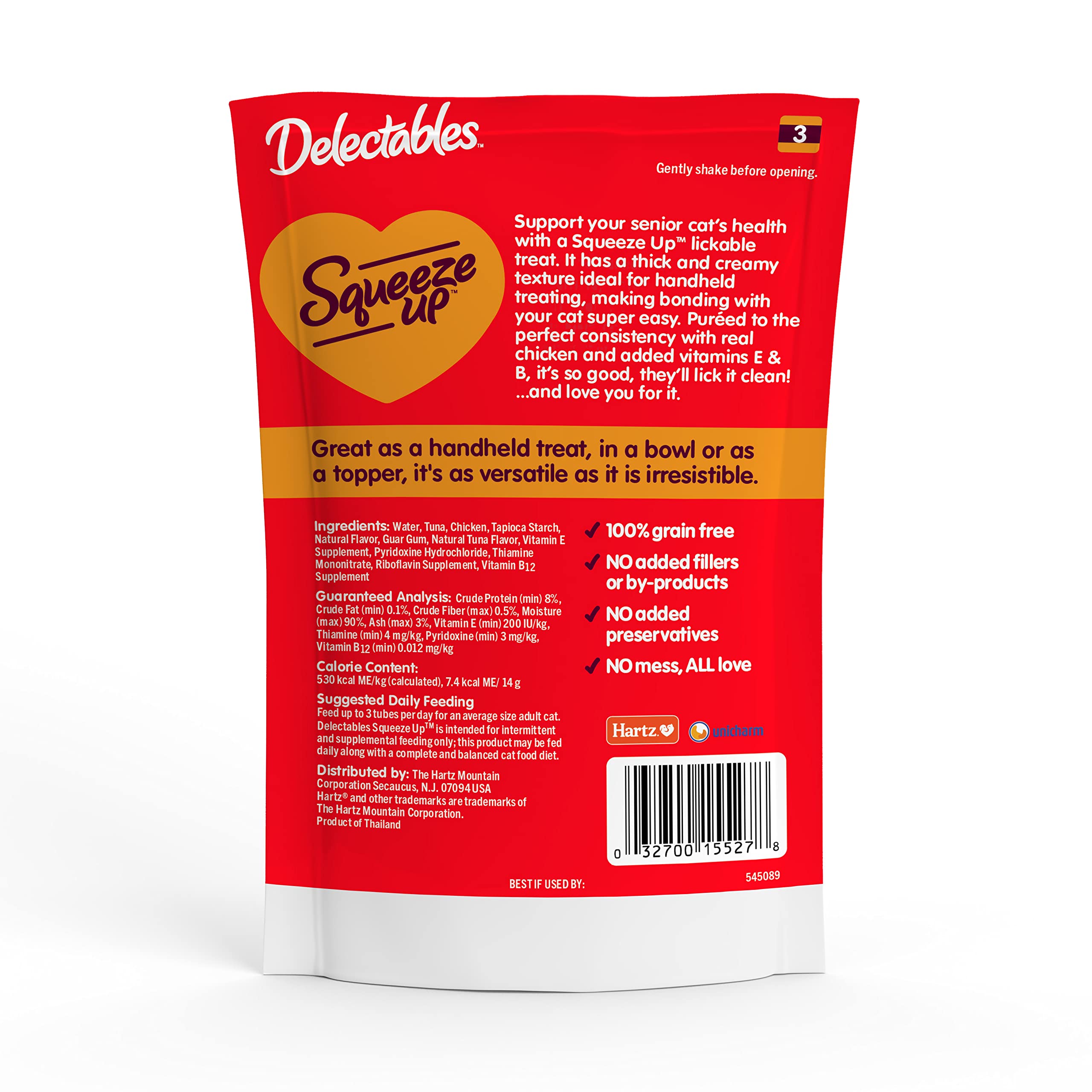 Tubo para uso interactivo Delectables facilita momentos de juego y cuidado.