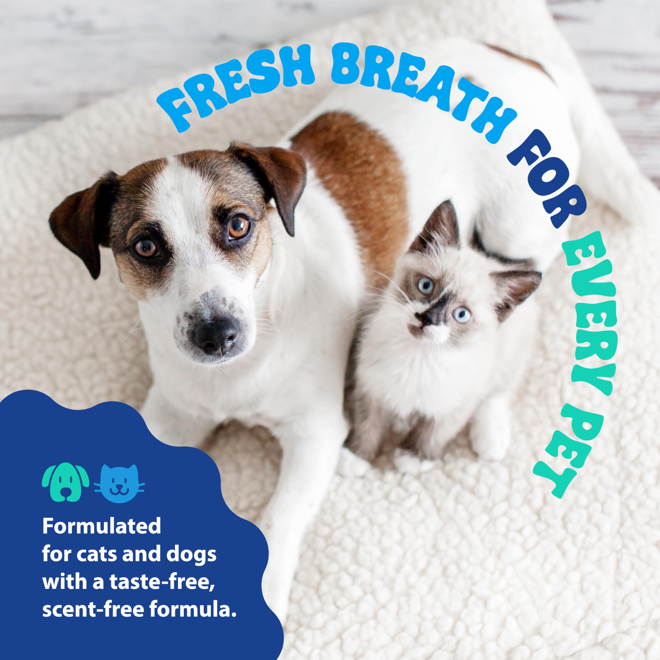 Dental Fresh-para-multiples-mascotas ideal para hogares con perros y gatos.