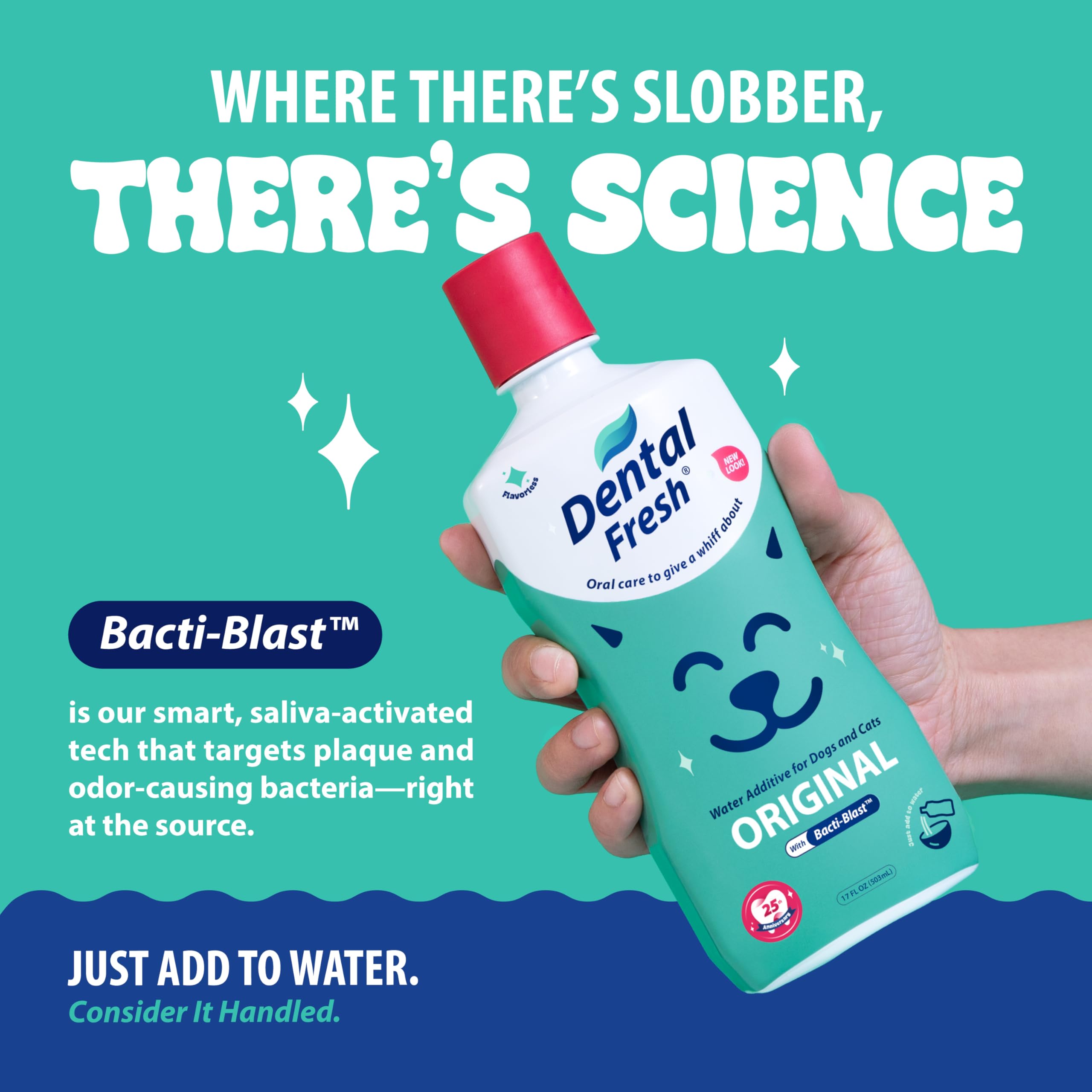 Dental Fresh-sin-alcohol y sin azúcares cuida la rutina diaria de tus mascotas.