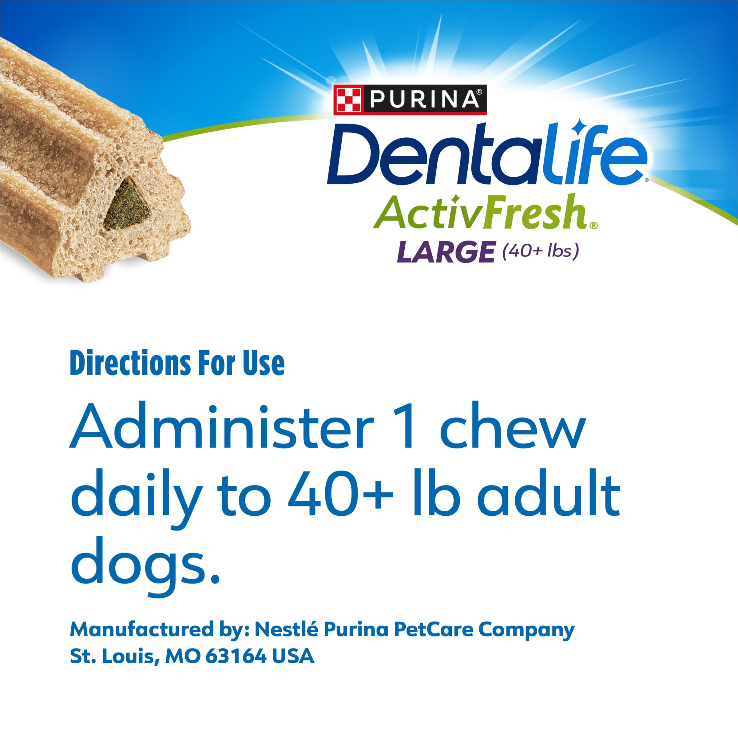 Dentalife ActivFresh breath-freshening visual indicating odor control potential
