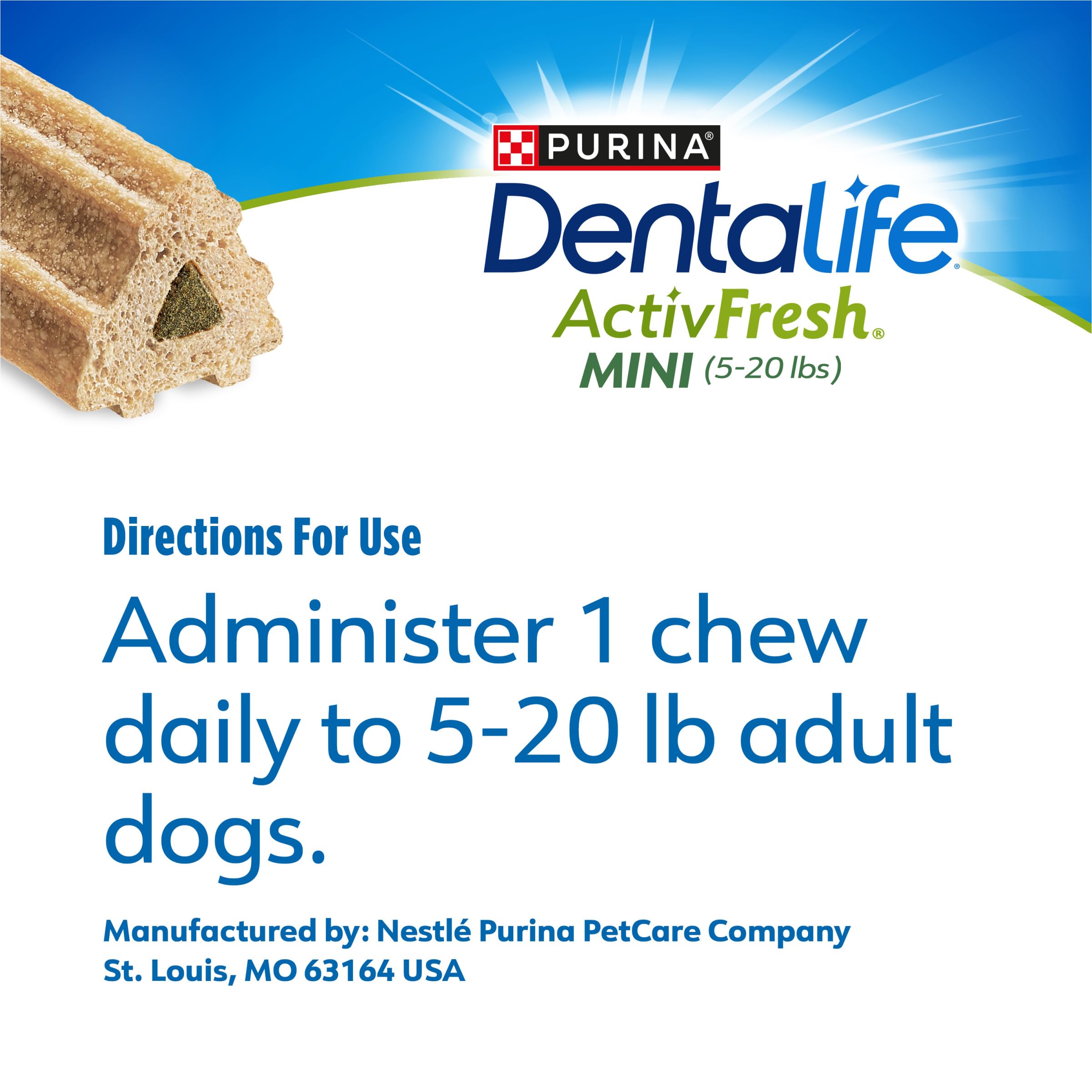 Dentalife ActivFresh: cuidado bucal diario con sabor agradable para perros