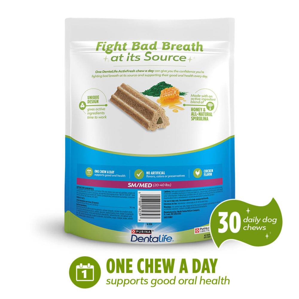 DentaLife ActivFresh: apto para perros de 20 a 40 libras.