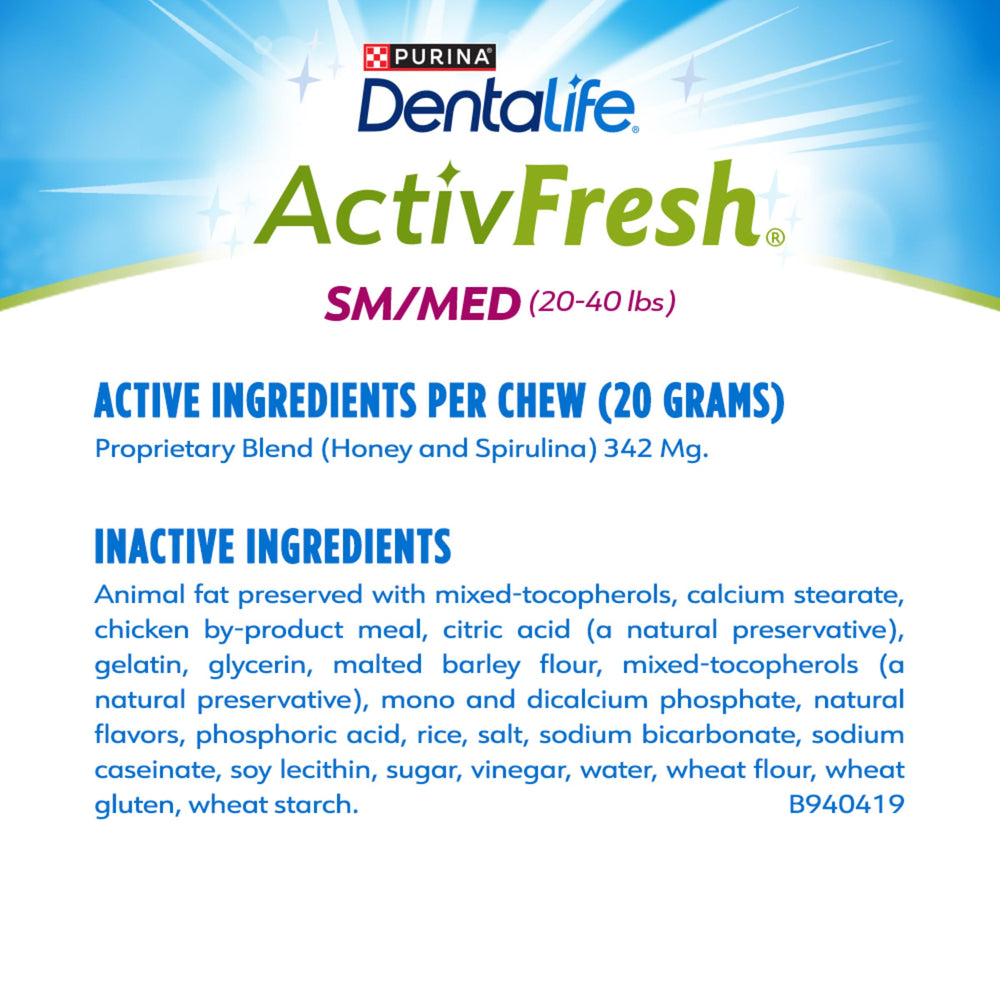 DentaLife ActivFresh sin conservantes artificiales, sabores ni colorantes