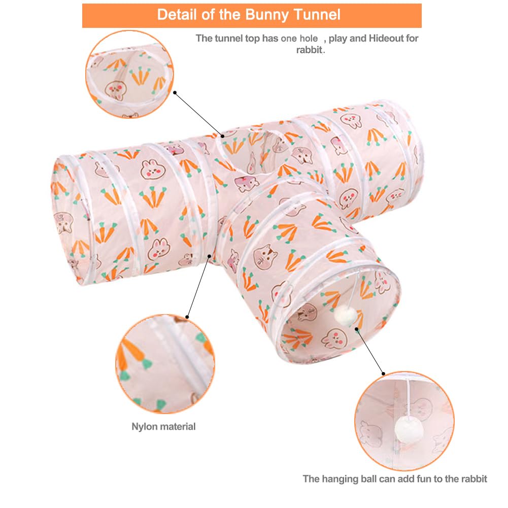 Deofun tunel con estructura resistente para mascotas blanco favorece exploracion segura