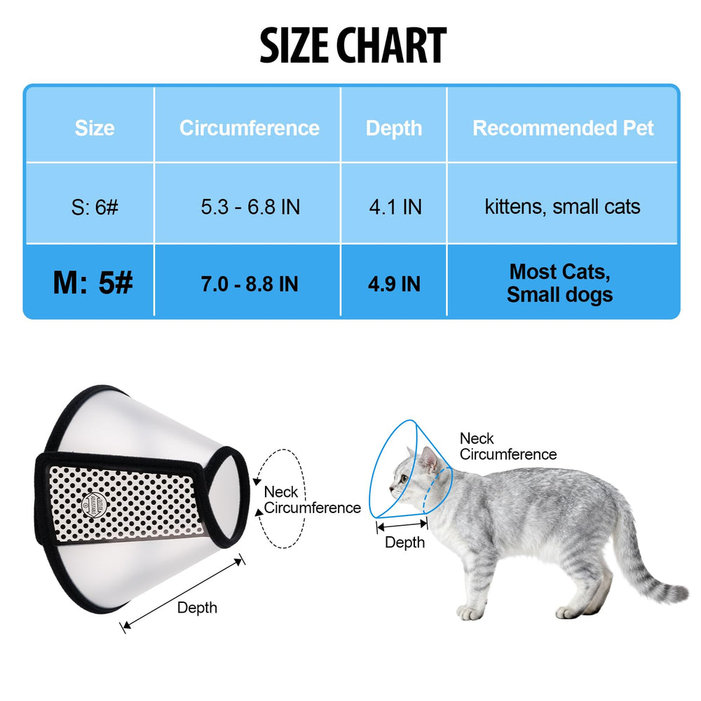 Depets cono ajustable con velcro para recuperación, ajuste rápido