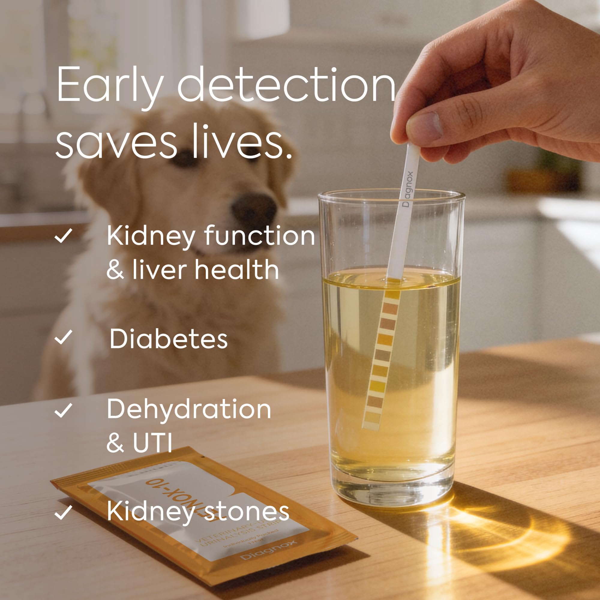 DIAGNOX HEALTH PETNOX: vida útil de hasta dos años para mayor conveniencia.