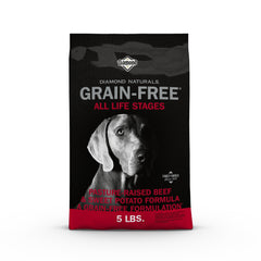 Diamond Naturals carne real para perros, sabor y energía diaria.