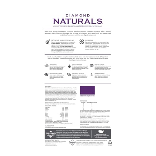 Diamond Naturals croquetas de tamaño pequeño, ideales para bocas diminutas y masticación suave