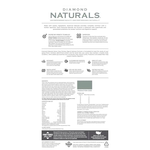 Diamond Naturals: textura crujiente de croquetas para perros activos.