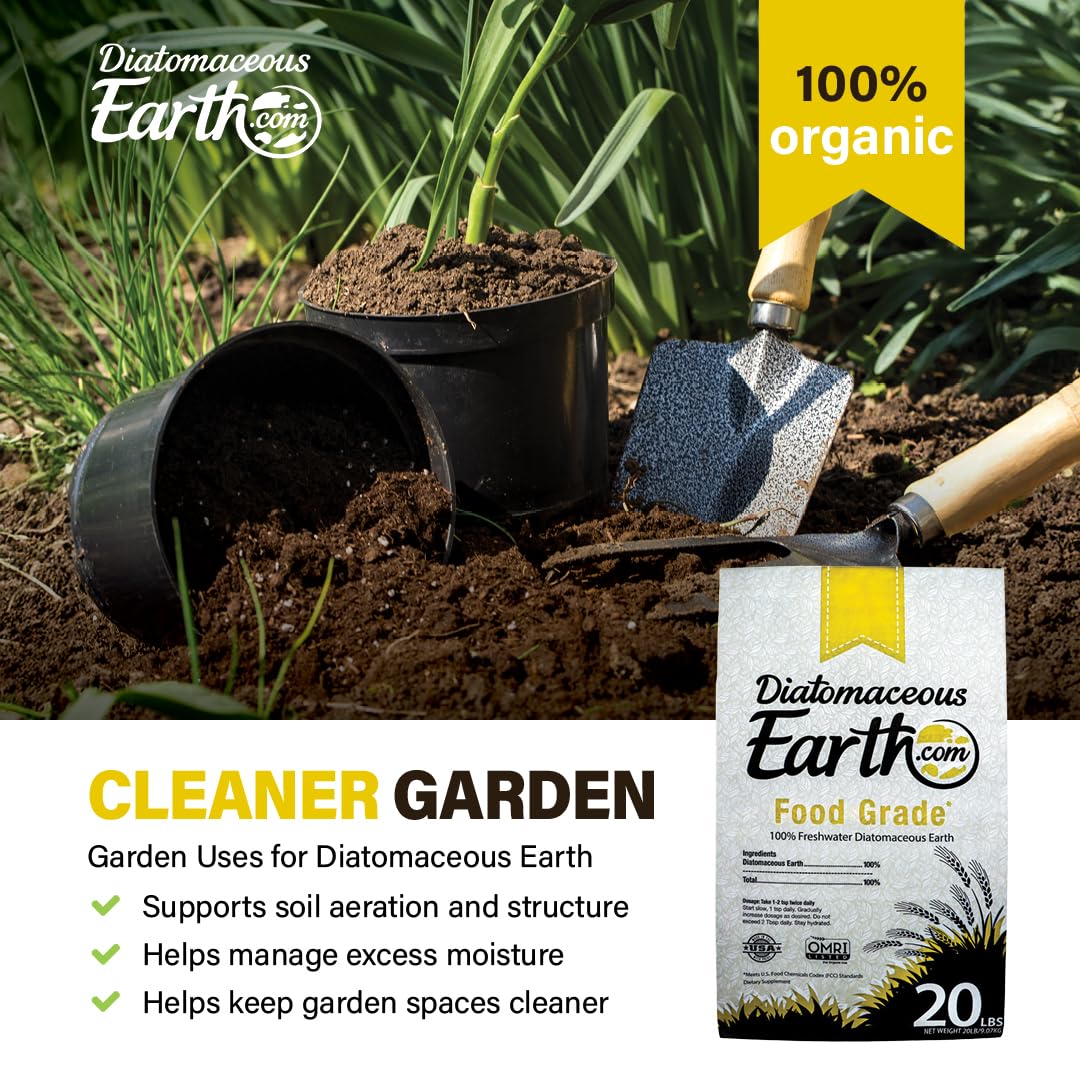 Diatomaceous Earth: ideal para jardinería y suelos saludables.