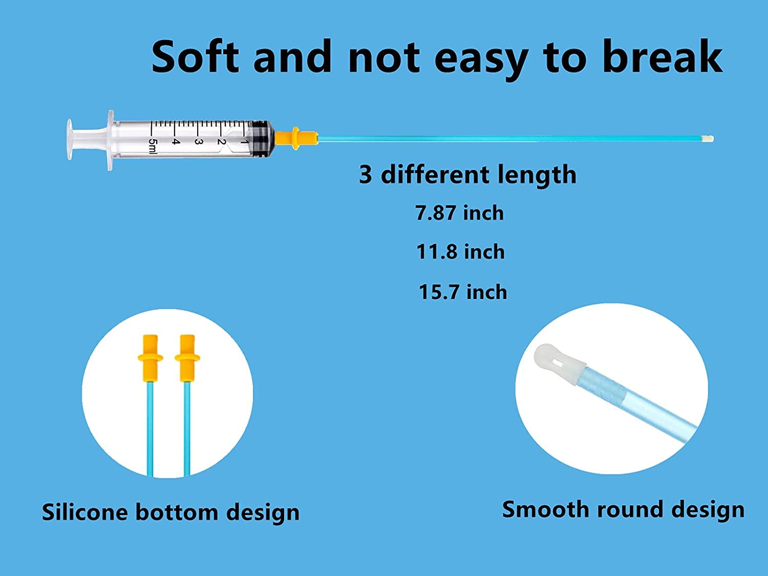 DIELLY jeringas de 5 ml, empaque individual y durabilidad