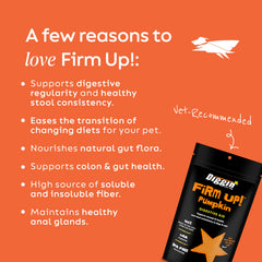 Diggin’ Your Dog Firm Up dosis medida con cuchara para mascotas.