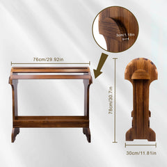 DigNew acabado nogal en madera de pino con aspecto elegante.