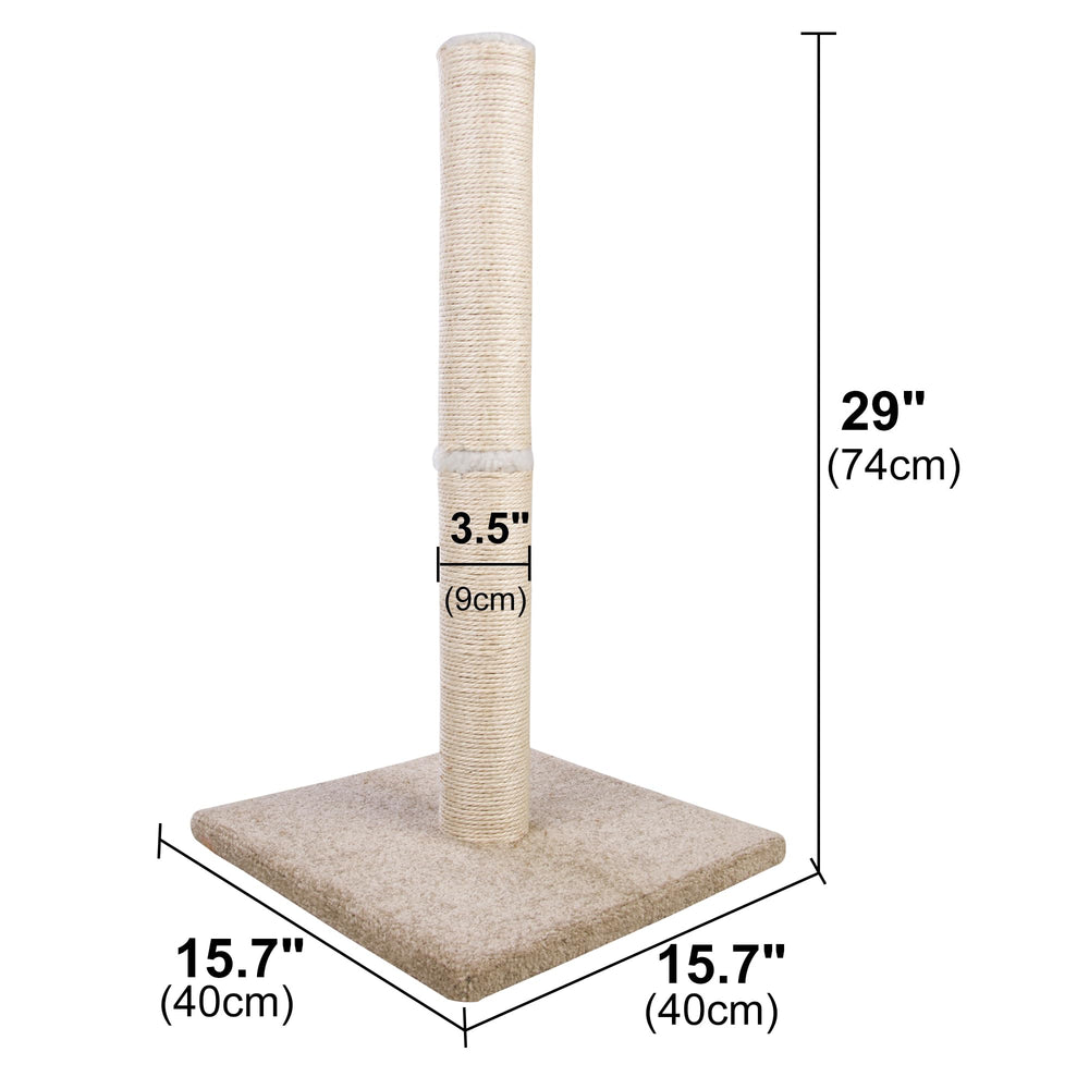 Dimaka poste rascador con sisal extra para gatos grandes y exploradores activos.