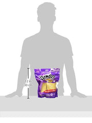 Dingo Chip Mix con trozos de pollo real para snack sabroso y proteico.